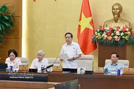 El presidente de la Asamblea Nacional, Tran Thanh Man, interviene en la cita (Foto: VNA)