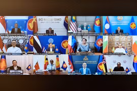 Panorama de la reunión (Foto: Cortesía de la Cancillería de Vietnam)