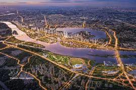 Vista en perspectiva del proyecto del Gran Bulevar Paisajístico del Río Rojo. (Foto: VNA)