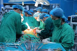 Un trasplante de pulmón en el Hospital Nacional de Neumología(Foto: VNA)