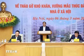 El primer ministro de Vietnam, Pham Minh Chinh, preside la reunión (Foto: VNA)