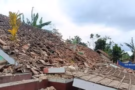 Consecuencia de un terremoto en Indonesia (Foto ilustrativa: Xinhua)