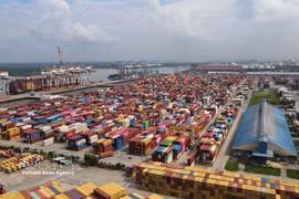 Sistema portuario de Cai Mep-Thi Vai, en Ciudad Ho Chi Minh (Foto: VNA)