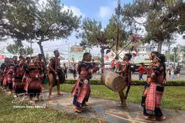 En un festival cultural de las minorías étnicas en la provincia de Gia Lai. (Foto: VNA)