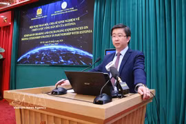El viceministro de Ciencia y Tecnología, Bui Hoang Phuong, interviene en el evento (Foto: VNA)