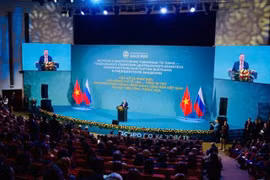 El secretario general del Partido Comunista de Vietnam, To Lam, habla en el evento (Foto: VNA)