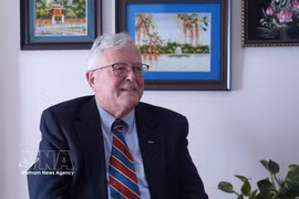El profesor Carl Thayer, especialista en estudios sobre Vietnam de la Academia de las Fuerzas de Defensa de Australia y de la Universidad de Nueva Gales del Sur. (Foto: VNA)
