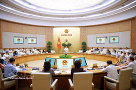 En la reunión ordinaria del Gobierno correspondiente a mayo (Foto: VNA)