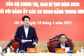 El presidente de Vietnam, Luong Cuong, preside la cita (Foto: VNA)