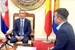 En la entrevista (Fuente: VNA)