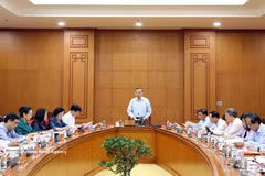 El secretario general del Partido Comunista de Vietnam y presidente del país, To Lam, habla en la cita (Fuente: VNA)