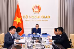 El ministro de Relaciones Exteriores, Le Hoai Trung, durante la cita (Fuente: Cancillería de Vietnam)