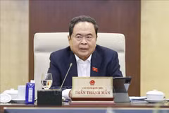 El presidente de la Asamblea Nacional, Tran Thanh Man, interviene en el evento (Fuente: VNA)