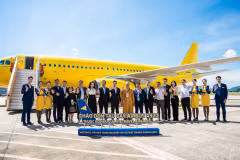 Vietravel Airlines recibe un nuevo Airbus A320 con la matrícula VN-A136 (Fuente: VNA)