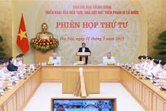 El primer ministro de Vietnam, Pham Minh Chinh preside la reunión (Fuente: VNA)