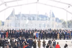 El 4 de octubre de 2024 (hora local), en el castillo de Villers-Cotterêts, en Francia, el secretario general del partido y presidente estatal, To Lam, asiste a la sesión plenaria de la XIX Cumbre de la Francofonía. (Foto: VNA)