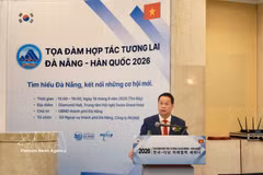 El presidente del Comité Popular de Da Nang, Nguyen Manh Hung, habla en la cita (Fuente: VNA)