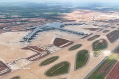 El Aeropuerto Internacional de Long Thanh registra un avance del 78 % en sus principales infraestructuras (Fuente: VNA)