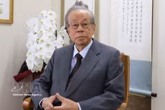 El exprimer ministro japonés Fukuda Yasuo (Foto: VNA)