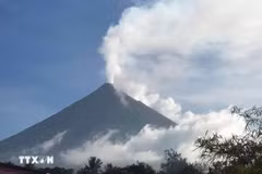 El monte Mayon en la provincia de Albay, Filipinas. (Foto: AFP/VNA)