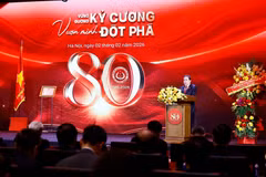 El presidente de la Asamblea Nacional de Vietnam, Tran Thanh Man, habla en el evento (Fuente: VNA)