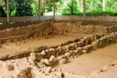 Un sitio de excavación de Oc Eo-Ba, el sitio nacional especial de reliquias en la provincia de An Giang (Foto: VNA)