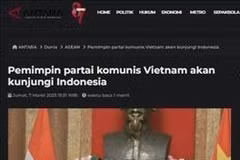 Prensa indonesia divulga la próxima visita de To Lam (Fuente: VNA)