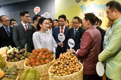 La primera ministra de Tailandia, Paetongtarn Shinawatra, anuncia un plan integral de apoyo para ayudar a los fruticultores locales (Fuente: Thai Government House)