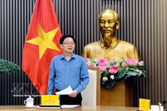 El viceprimer ministro Ho Quoc Dung habal en la cita (Fuente: VNA)