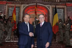 El secretario general del Partido Comunista y presidente de Vietnam, To Lam, y el primer ministro del Reino de Bélgica, Bart De Wever (Fuente: VNA)