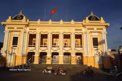 La Ópera de Hanoi, uno de los símbolos arquitectónicos de la capital (Foto: VNA)
