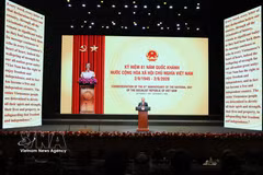 El secretario general del Partido Comunista de Vietnam (PCV) y presidente del país, To Lam, habla en el evento (Fuente: VNA)