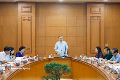 El secretario general del Partido Comunista de Vietnam y presidente de la República, To Lam, habla en la cita (Fuente: VNA)