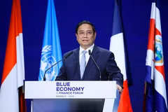 El primer ministro de Vietnam, Pham Minh Chinh, habla en el foro (Fuente: VNA)