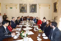 El secretario general del PCV y presidente de Vietnam, To Lam, y el presidente irlandés Michael Higgins mantuvieron conversaciones en Dublín, Irlanda, el 2 de octubre de 2024. (Fuente: VNA)