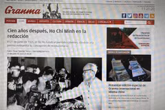 El artículo publicado en el periódico Grama (Fuente: VNA)