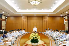El secretario general del Partido Comunista y presidente de Vietnam, To Lam, habla en la cita (Fuente: VNA)
