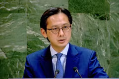El embajador Do Hung Viet, jefe de la Misión Permanente de Vietnam ante la Organización de las Naciones Unidas, habla en la cita (Fuente: VNA)