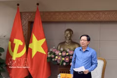 El viceprimer ministro de Vietnam, Ho Quoc Dung, habla en la cita (Fuente: VNA)