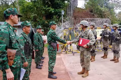 El Comando de la Guardia Fronteriza de la provincia vietnamita de Dien Bien y la Región de la Guardia Fronteriza de Mengzi, en China, inician su patrullaje bilateral (Fuente: VNA)
