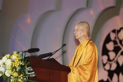 El muy venerable Thich Tri Quang, patriarca supremo del Consejo de Patronazgo de la SBV (Fuente: VNA)