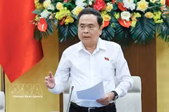 El presidente del Parlamento, Tran Thanh Man, habla en la cita (Fuente: VNA)