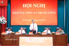 El secretario general del Partido Comunista y presidente de Vietnam, To Lam, habla en la cita (Fuente: VNA)