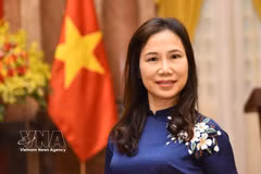 La embajadora de Vietnam en Sri Lanka, Trinh Thi Tam (Fuente: VNA)