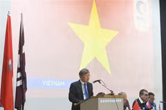 El embajador de Vietnam en Cuba, Le Quang Long, habla en VII Congreso Nacional del Comité Cubano de la Asociación de Estudios sobre Asia y África (Fuente: VNA)