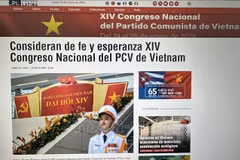 El sitio web de la Agencia Informativa Latinoamericana Prensa Latina de Cuba lanzó una sección especial titulada "El XIV Congreso Nacional del Partido Comunista de Vietnam" (Fuente: VNA)