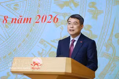El primer ministro de Vietnam, Le Minh Hung, habla en la cita (Fuente: VNA)