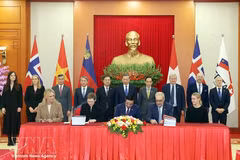 Vietnam y la Asociación Europea de Libre Comercio firman TLC tras 14 años de negociaciones
