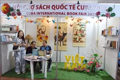 El espacio vietnamita en la 33 edición de la Feria Internacional del Libro de La Habana, que se celebra del 13 al 23 de febrero. (Fuente: VNA)