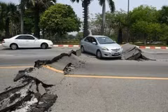 Un potente terremoto de 7,7 grados en la escala de Richter sacudió el centro de Myanmar (Fuente: VNA)